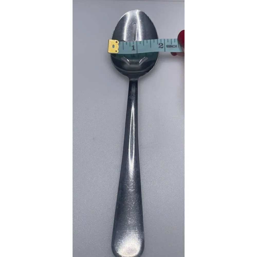 Vintage MCM Capco Stainless Slotted Serving Spoon 8